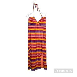 Multicolored Wild Fable Long Halter Dress